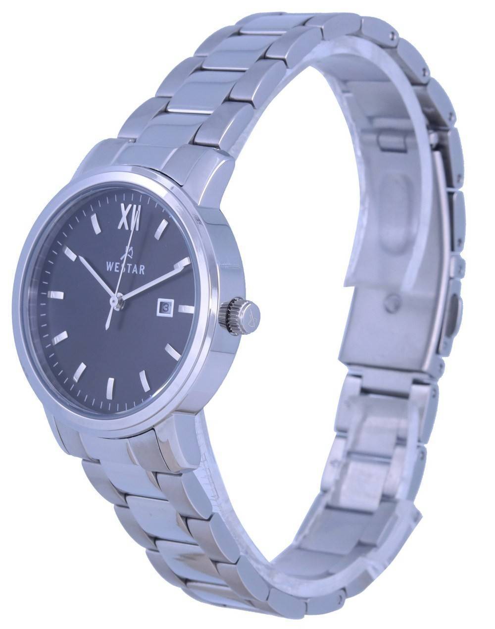 Westar Black Dial Stainless Steel Quartz 40245 STN 103 Women's Watch