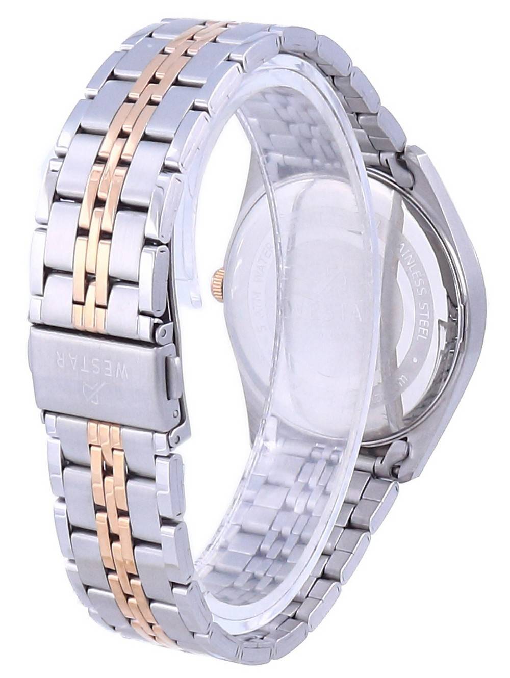 Westar Silver Dial Two Tone Stainless Steel Quartz 50210 SPN 607 Men's Watch