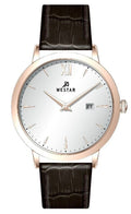 Westar Profile Leather Strap Silver Dial Quartz 50214PPN627 Men's Watch
