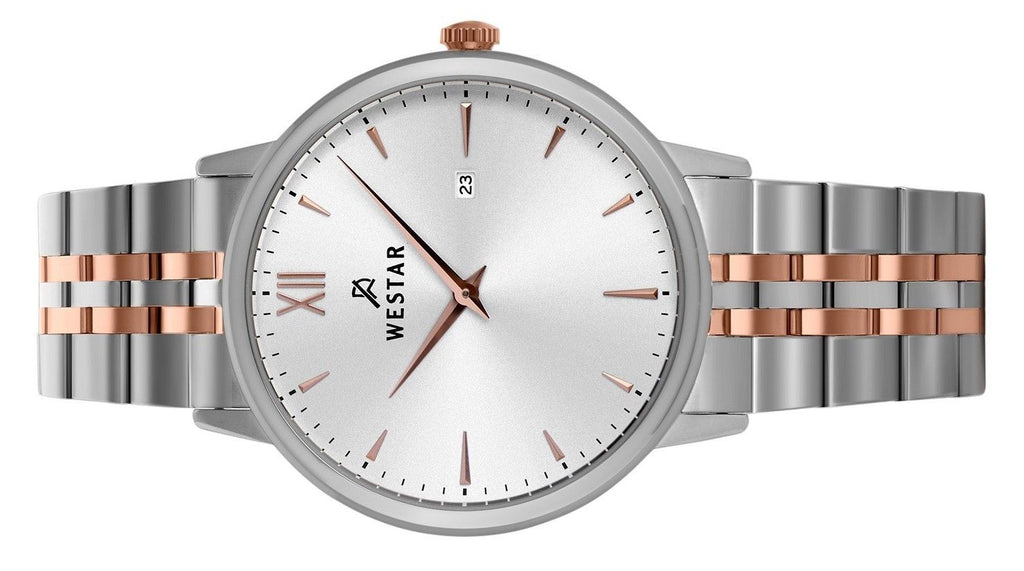 Westar Profile Stainless Steel Silver Dial Quartz 50215SPN607 Men's Watch