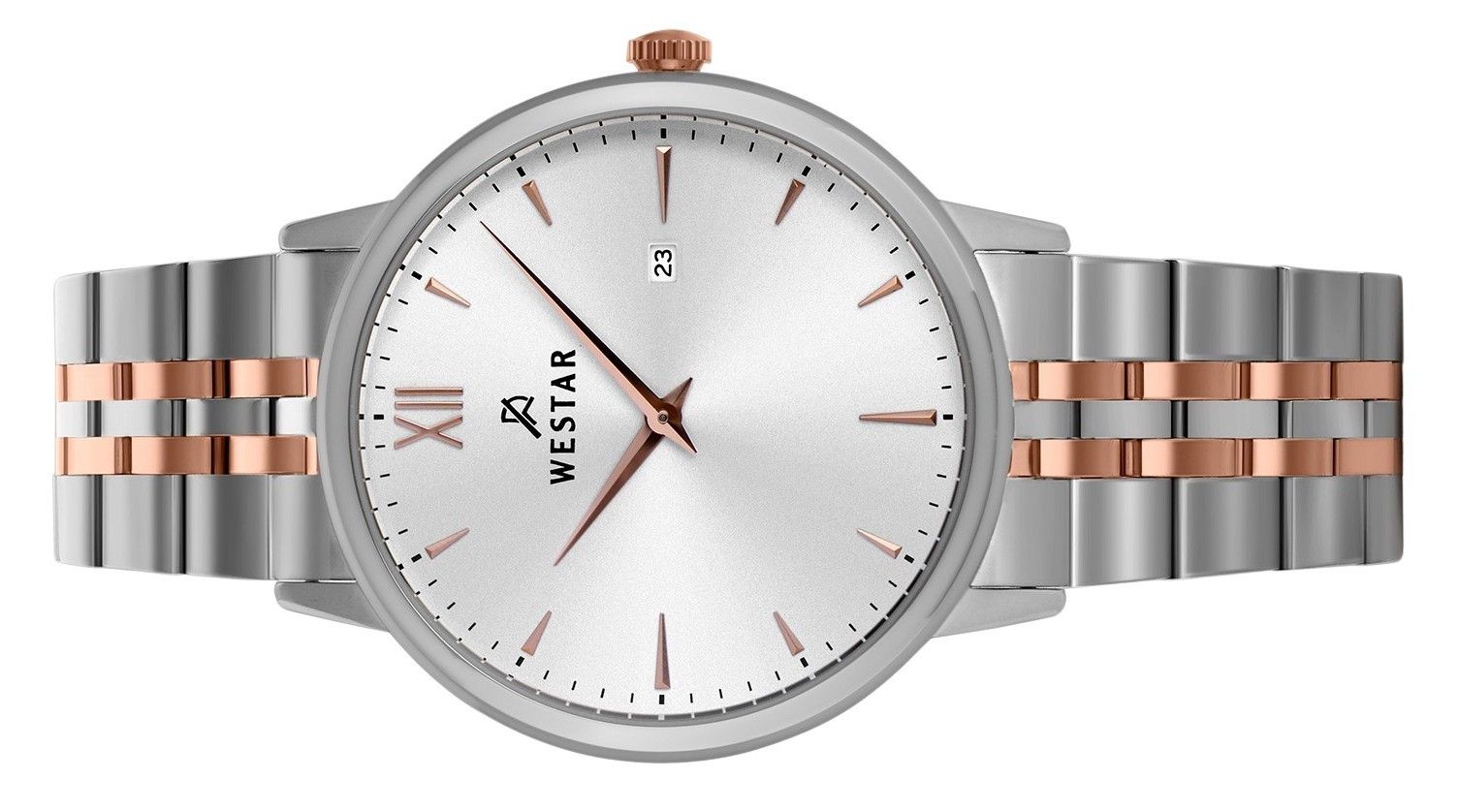Westar Profile Stainless Steel Silver Dial Quartz 50215SPN607 Men's Watch