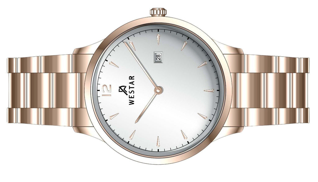Westar Profile Stainless Steel Silver Dial Quartz 50218PPN607 Men's Watch