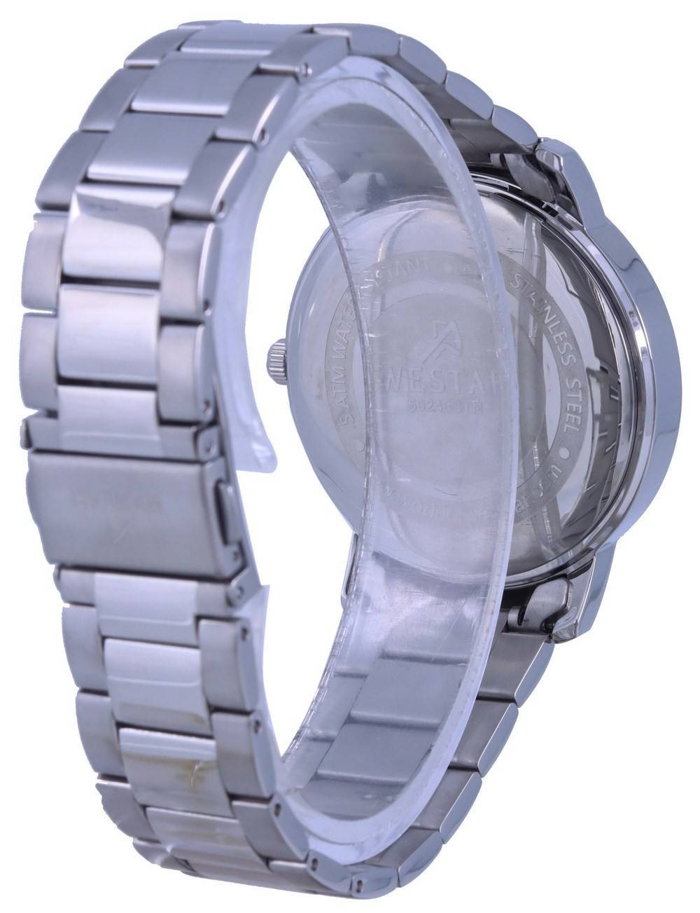 Westar White Dial Stainless Steel Quartz 50243 STN 101 Men's Watch