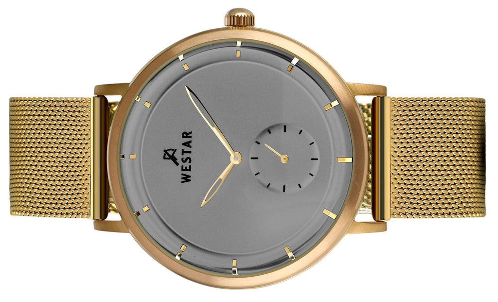 Westar Profile Stainless Steel Grey Dial Quartz 50247BZZ106 Men's Watch