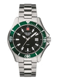 Swiss Alpine Military By Grovana Nautilus Black Dial Quartz 7040.1134 100M Men's Watch