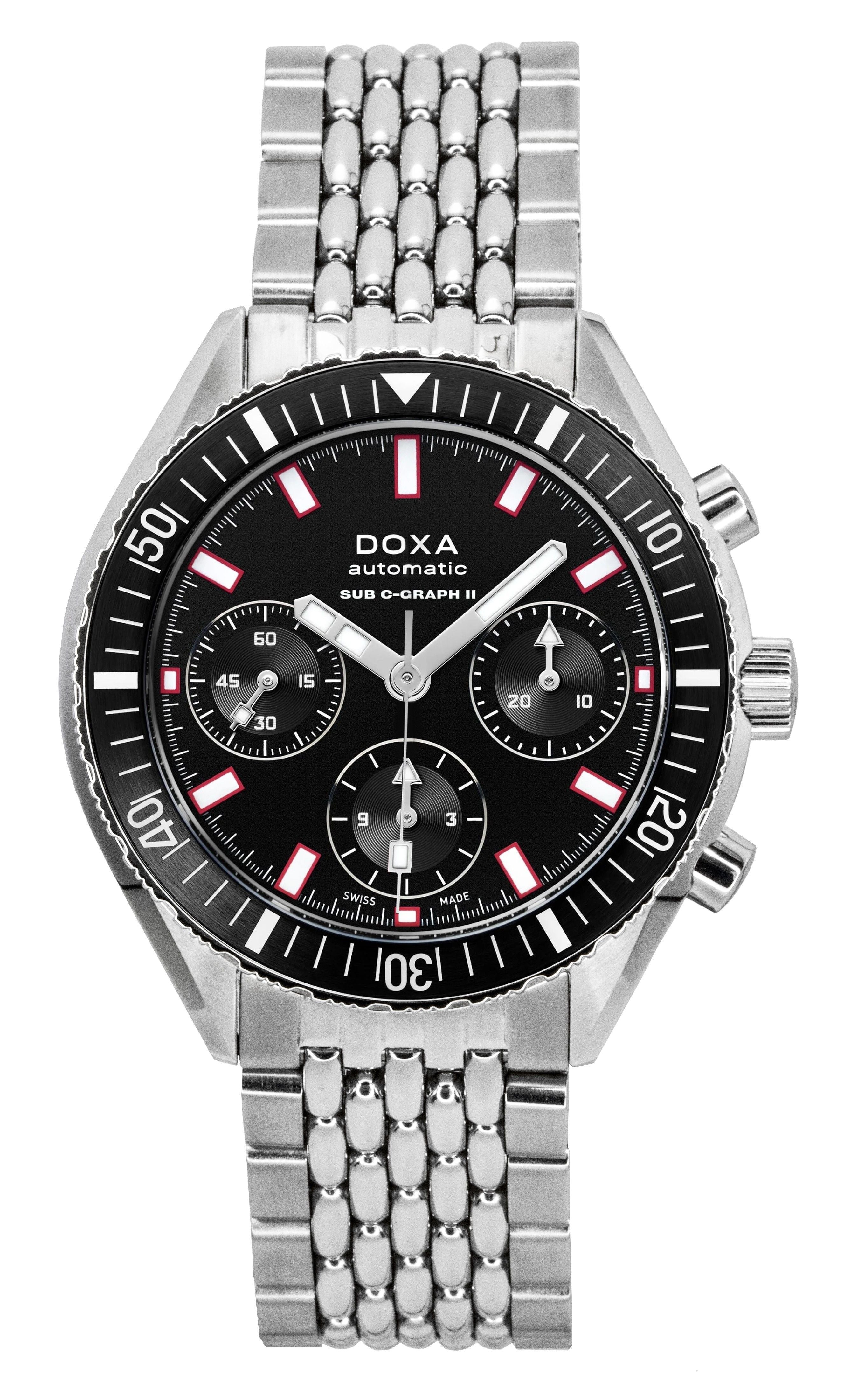 Doxa Sub 200 C-Graph II Sharkhunter Black Dial Automatic Diver's 797.10.101.10 200M Men's Watch