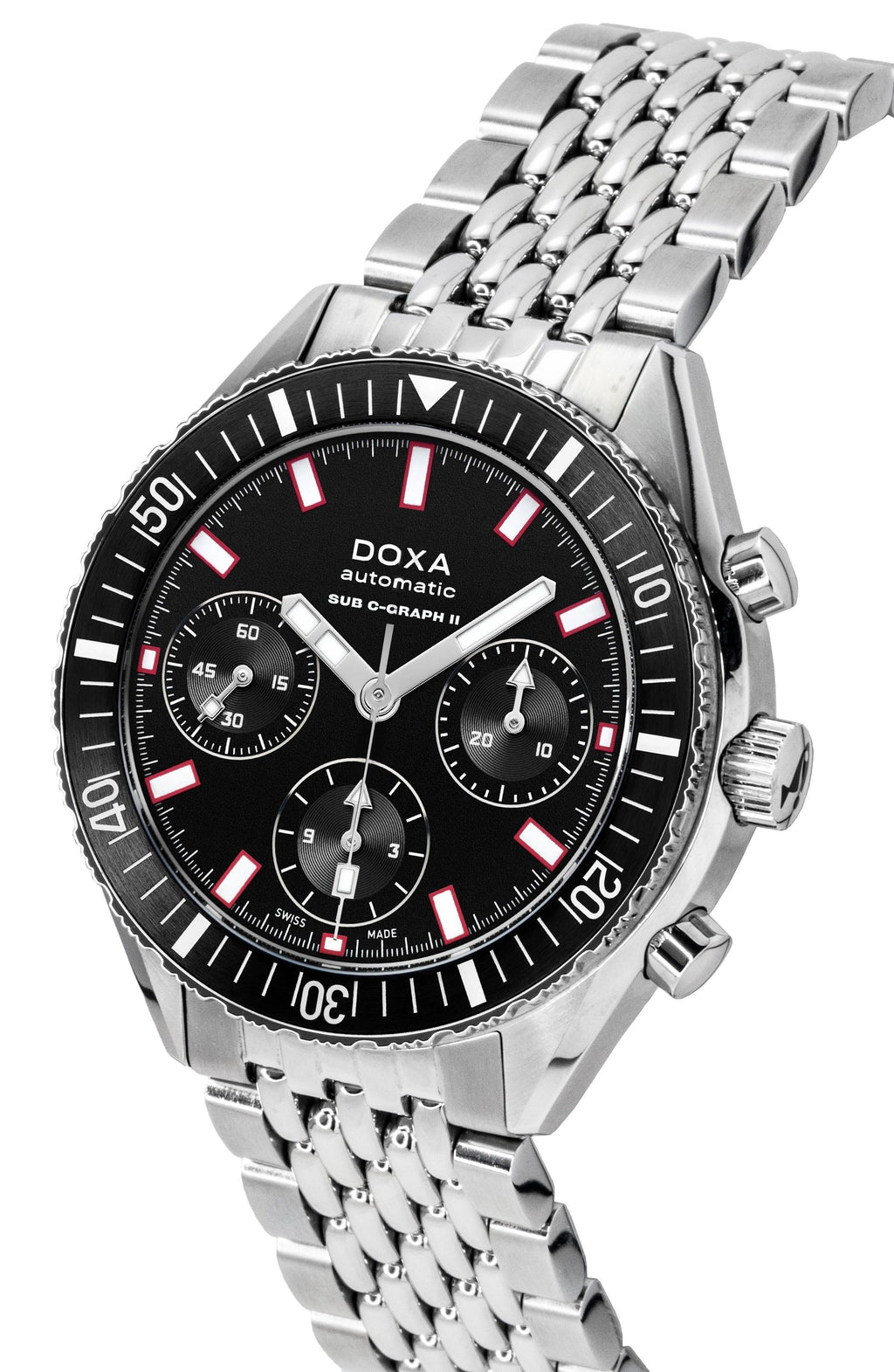 Doxa Sub 200 C-Graph II Sharkhunter Black Dial Automatic Diver's 797.10.101.10 200M Men's Watch