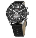 Westar Activ Chronograph Leather Strap Black Dial Quartz 90249SBN103 100M Men's Watch