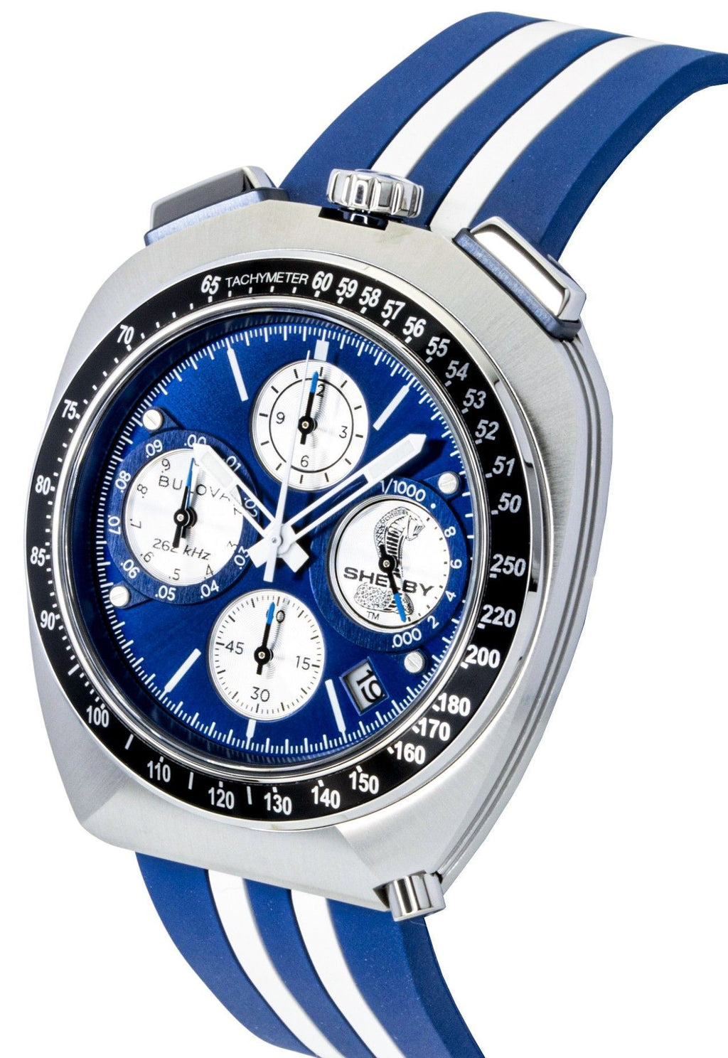 Bulova Shelby Racer Chronograph 150th Anniversary Limited Edition Blue Dial Quartz 98B452 Men's Watch