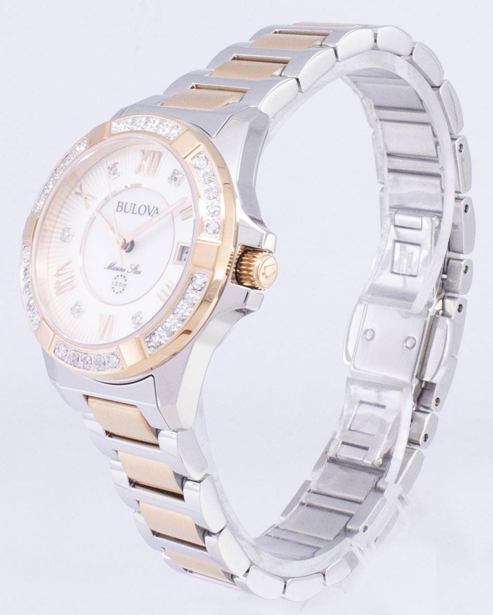 Bulova Marine Star 98R234 Diamond Accent Quartz Women's Watch