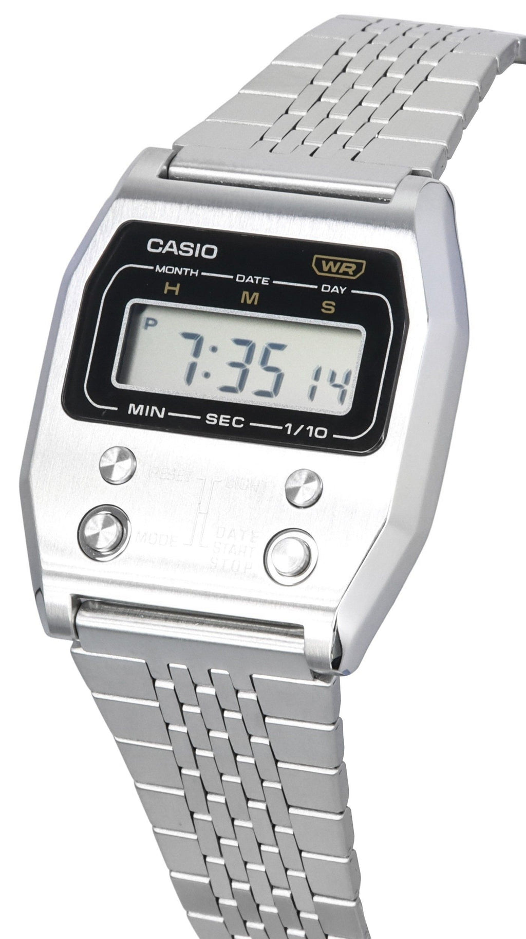 Casio Vintage Digital Stainless Steel Quartz A1100D-1 Unisex Watch