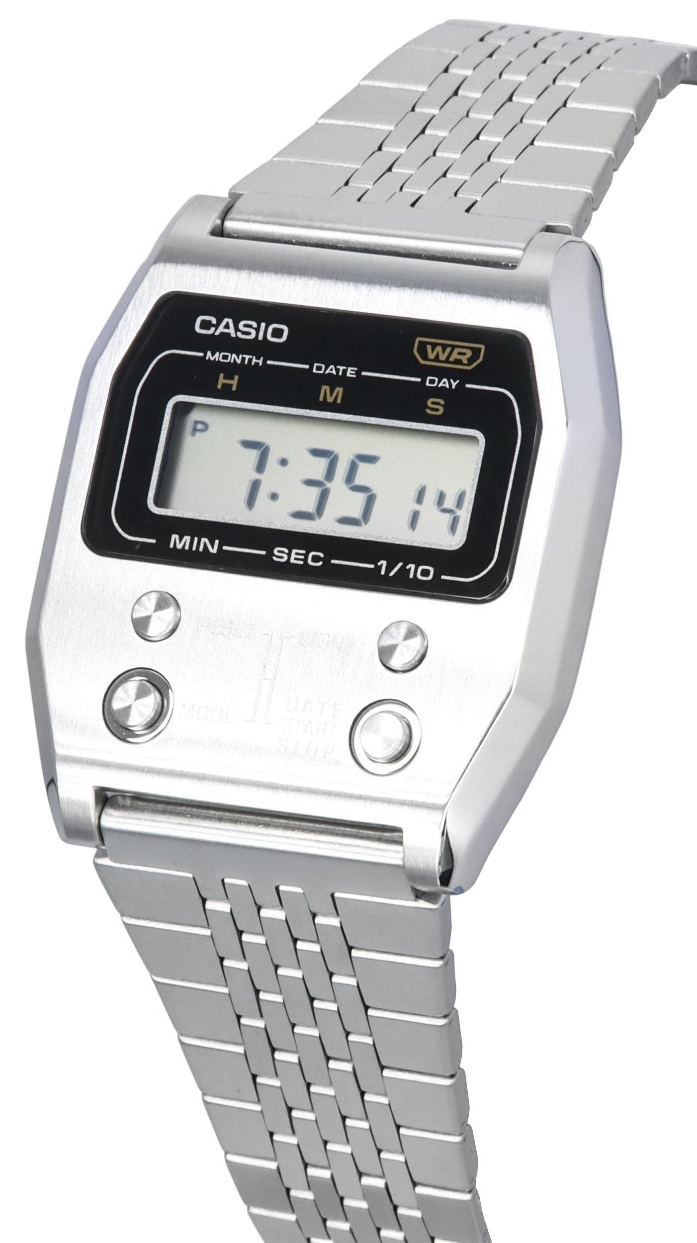 Casio Vintage Digital Stainless Steel Quartz A1100D-1 Unisex Watch