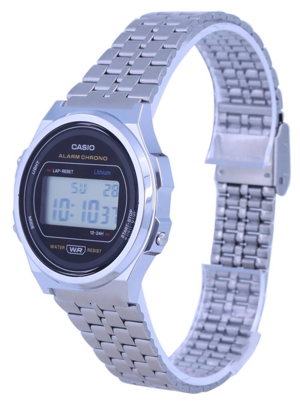 Casio A171 Vintage Stainless Steel Resin Digital A171WE-1A A171WE-1 Unisex Watch