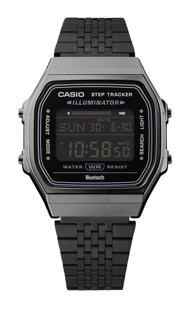 Casio Vintage Digital Smartphone Link Stainless Steel Quartz ABL-100WEGG-1B Unisex Watch