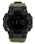 Invicta Activa Digital Army Green Polyurethane Strap Black Dial Quartz ACW1968-002 Men's Watch