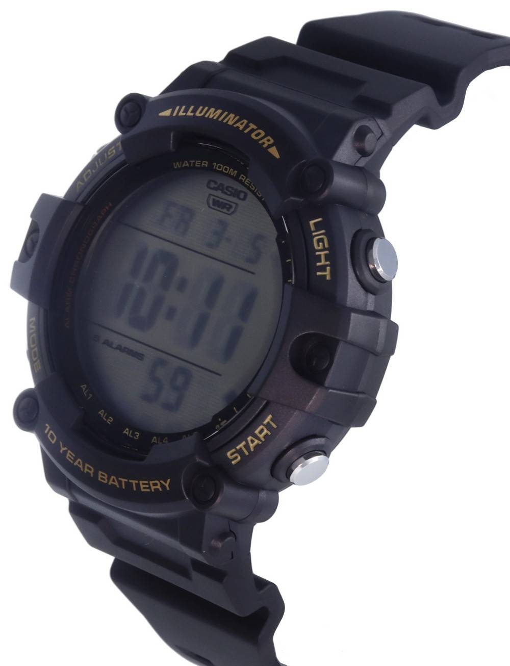 Casio Digital Resin Quartz AE-1500WHX-1A AE1500WHX-1 100M Men's Watch