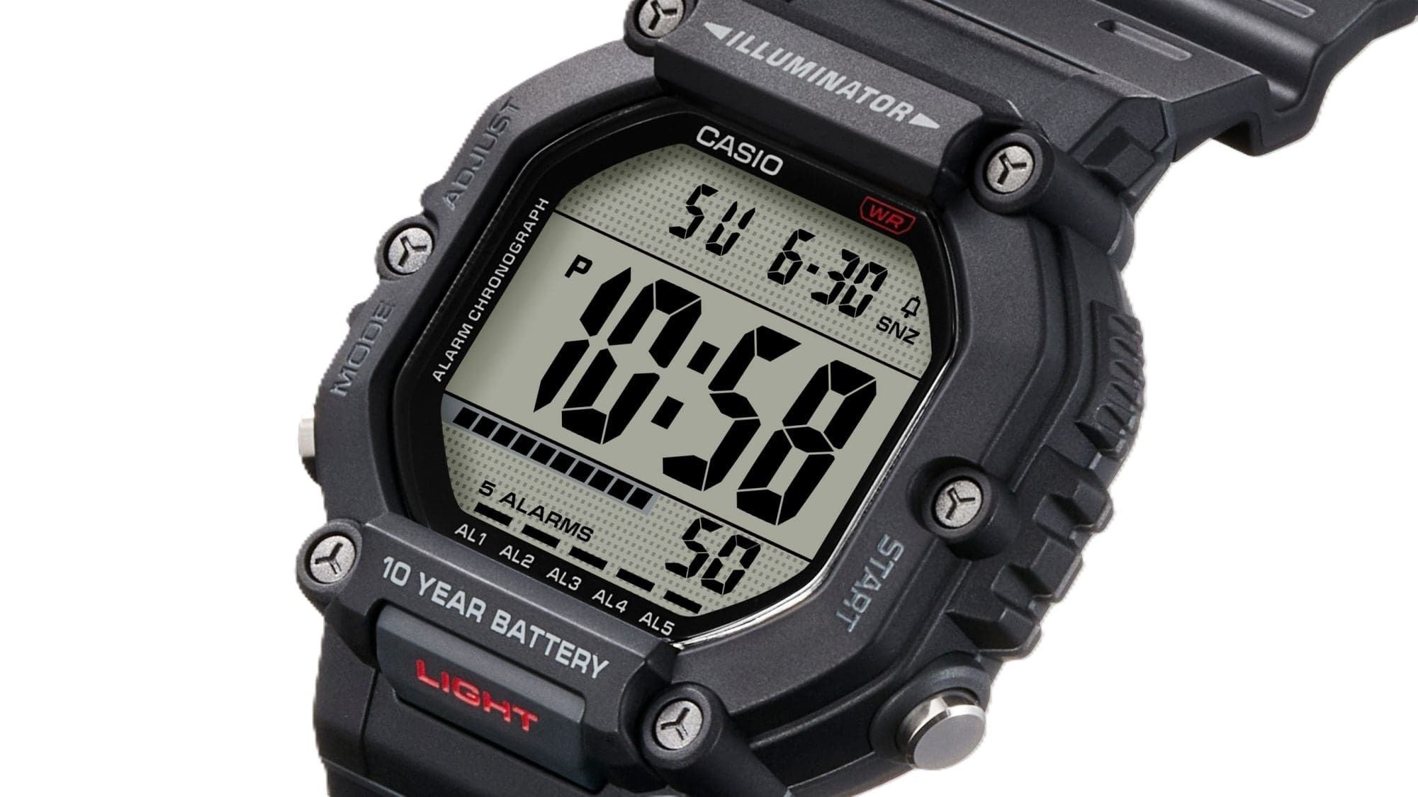 Casio Digital Resin Strap Quartz AE-1600H-8BV 100M Men's Watch