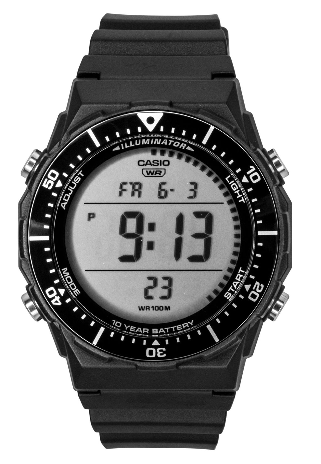 Casio Multifunctional Digital Resin Strap Quartz AE-1700H-1AV 100M Men's Watch