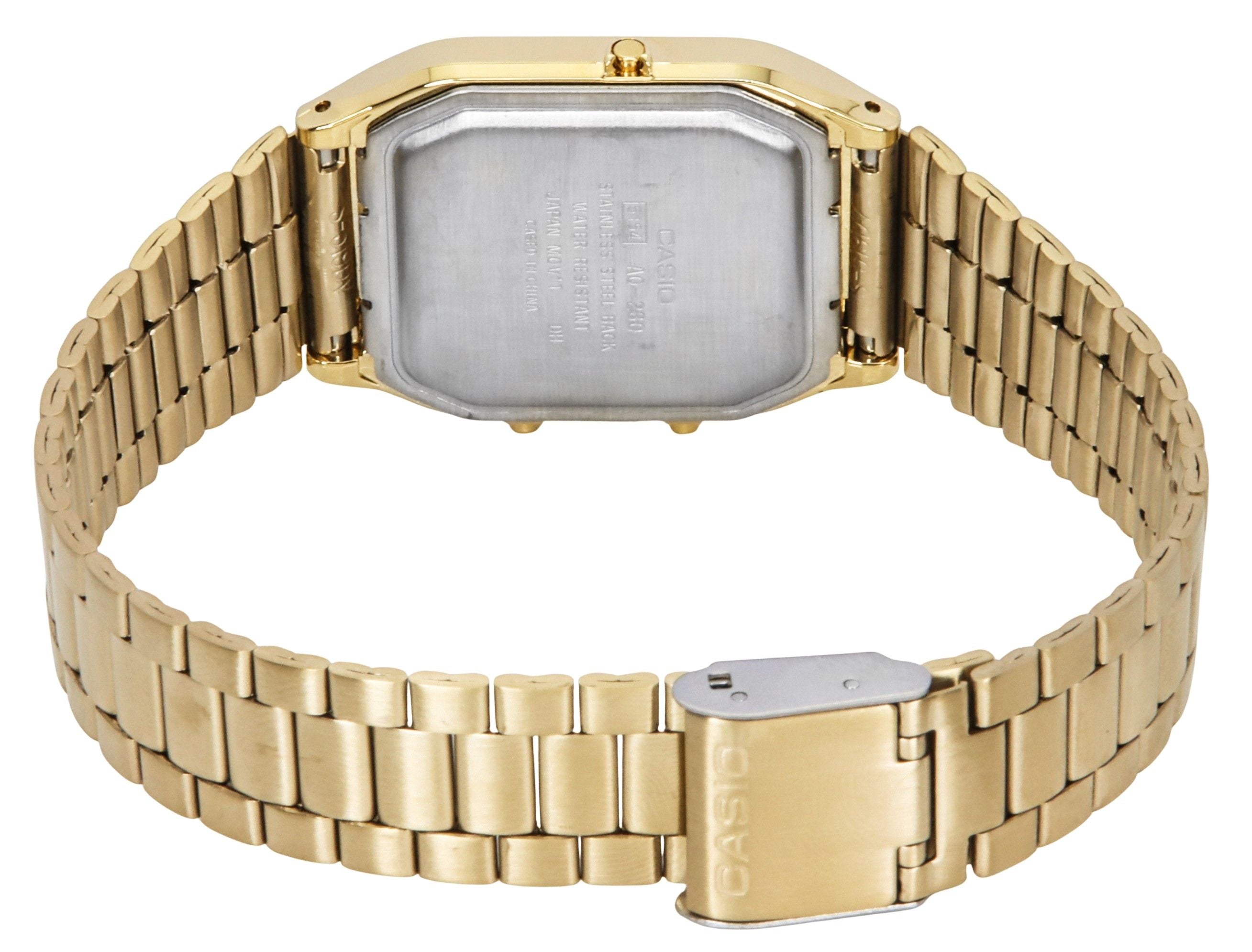Casio Quartz Analog Digital Gold Tone AQ-230GA-9DMQ AQ230GA-9DMQ Men's Watch