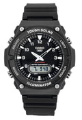 Casio Analog Digital Resin Strap Black Dial Solar AQ-S820W-1AV 100M Men's Watch