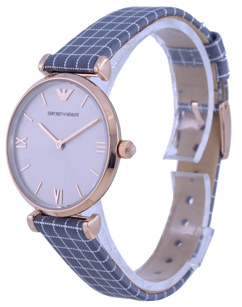 Emporio Armani Gianni T-Bar Grey Dial Quartz AR11386 Women's Watch