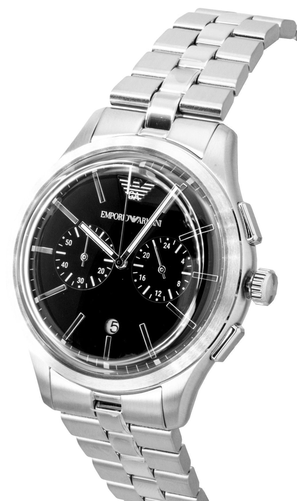 Emporio Armani Chronograph Stainless Steel Black Dial Quartz AR11691 Men's Watch