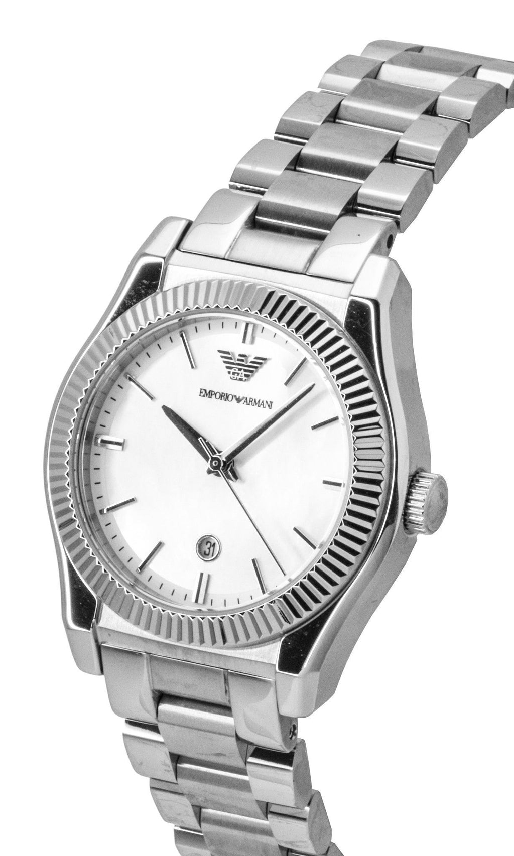 Emporio Armani Stainless Steel Mother Of Pearl Dial Quartz AR11723 Women's Watch