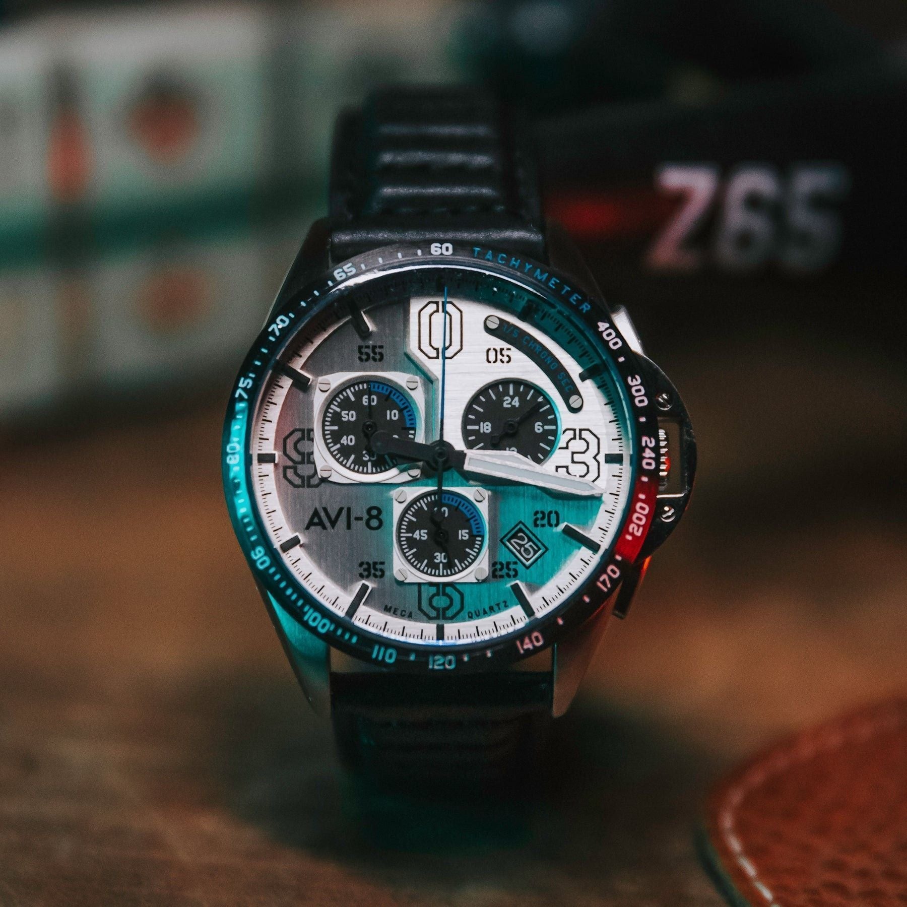 AVI-8 P-51 Mustang Command Pilot Blakeslee Chronograph Quartz AV-4077-01 Men's Watch