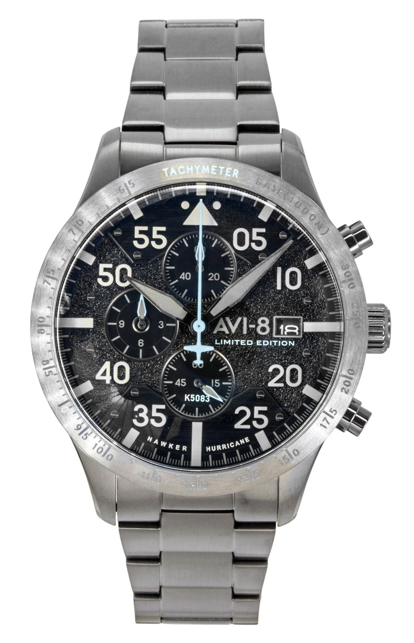 AVI-8 Hawker Hurricane Chronograph 90th Anniversary Limited Edition Hangar Grey Dial Quartz AV-4130-44 Men's Watch