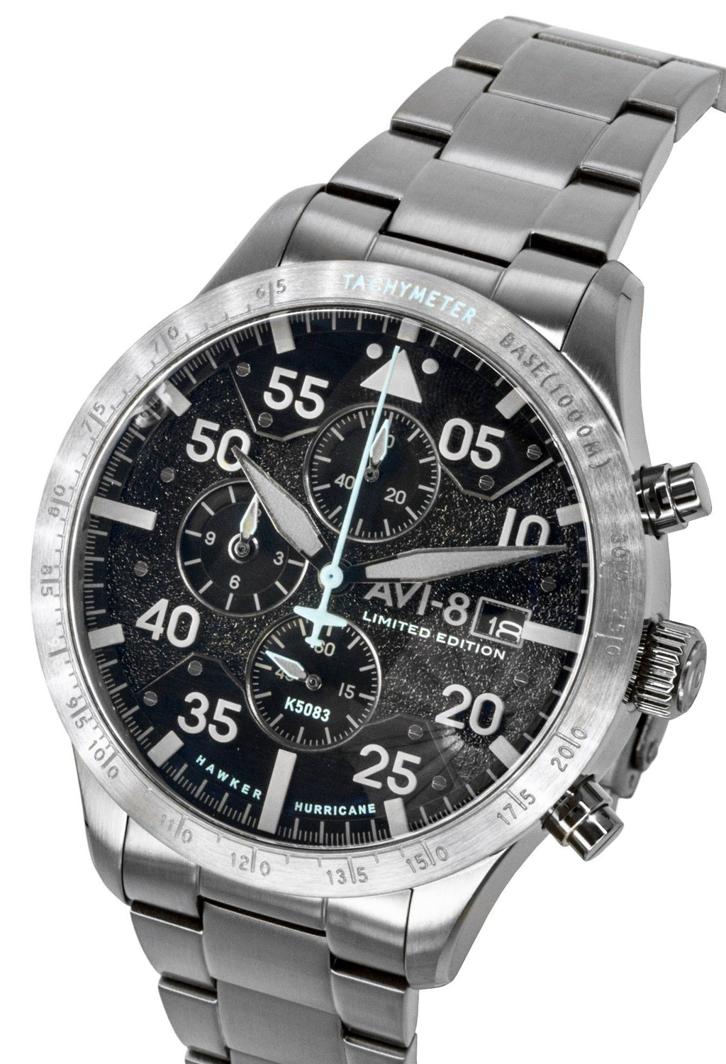 AVI-8 Hawker Hurricane Chronograph 90th Anniversary Limited Edition Hangar Grey Dial Quartz AV-4130-44 Men's Watch