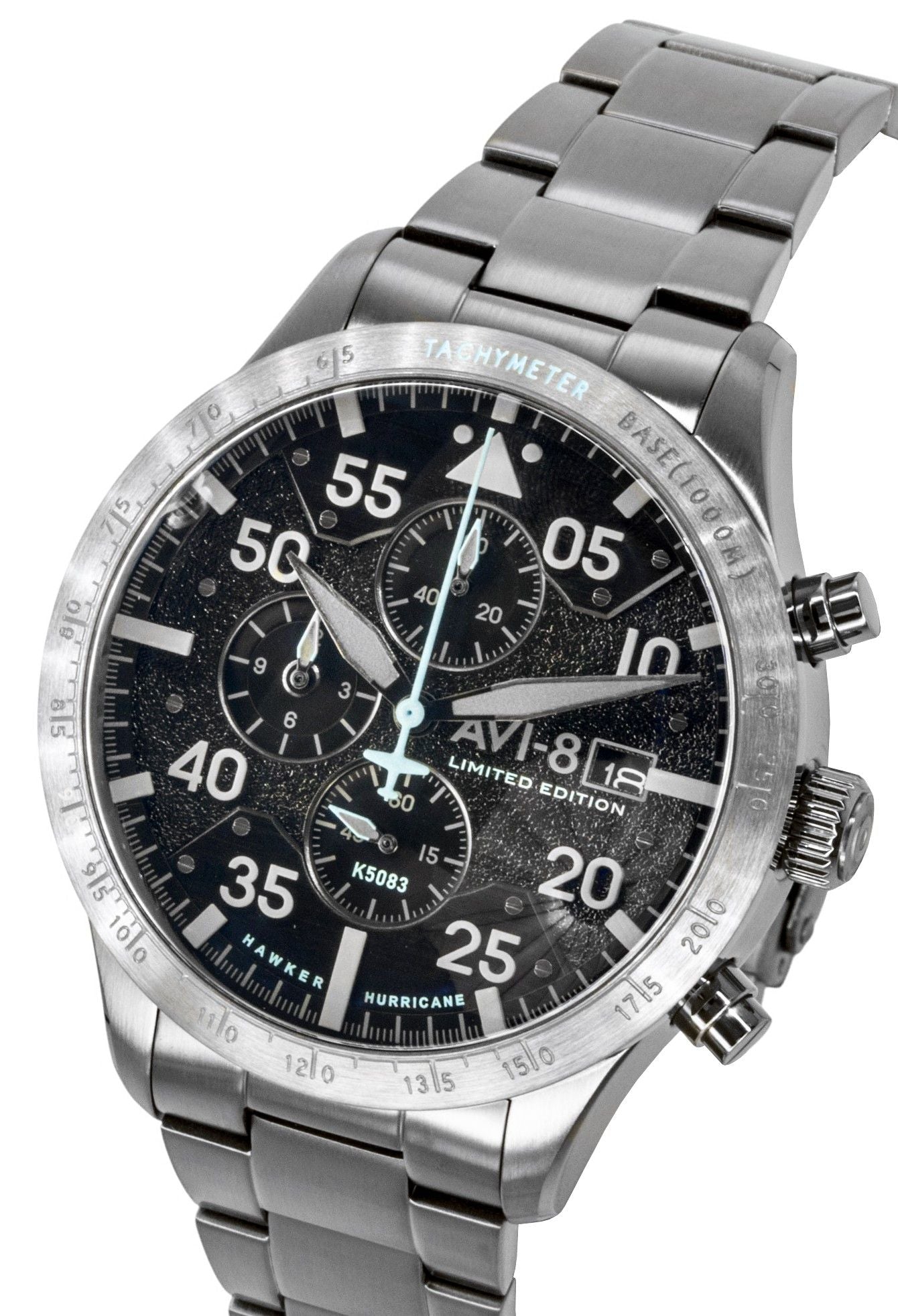 AVI-8 Hawker Hurricane Chronograph 90th Anniversary Limited Edition Hangar Grey Dial Quartz AV-4130-44 Men's Watch