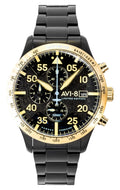 AVI-8 Hawker Hurricane Chronograph 90th Anniversary Limited Edition Altitude Black Dial Quartz AV-4130-55 Men's Watch