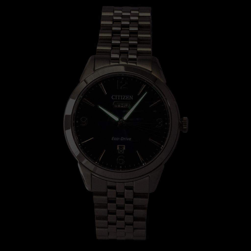 Citizen Rolan Stainless Steel Blue Dial Eco-Drive AW0150-53L 100M Men's Watch