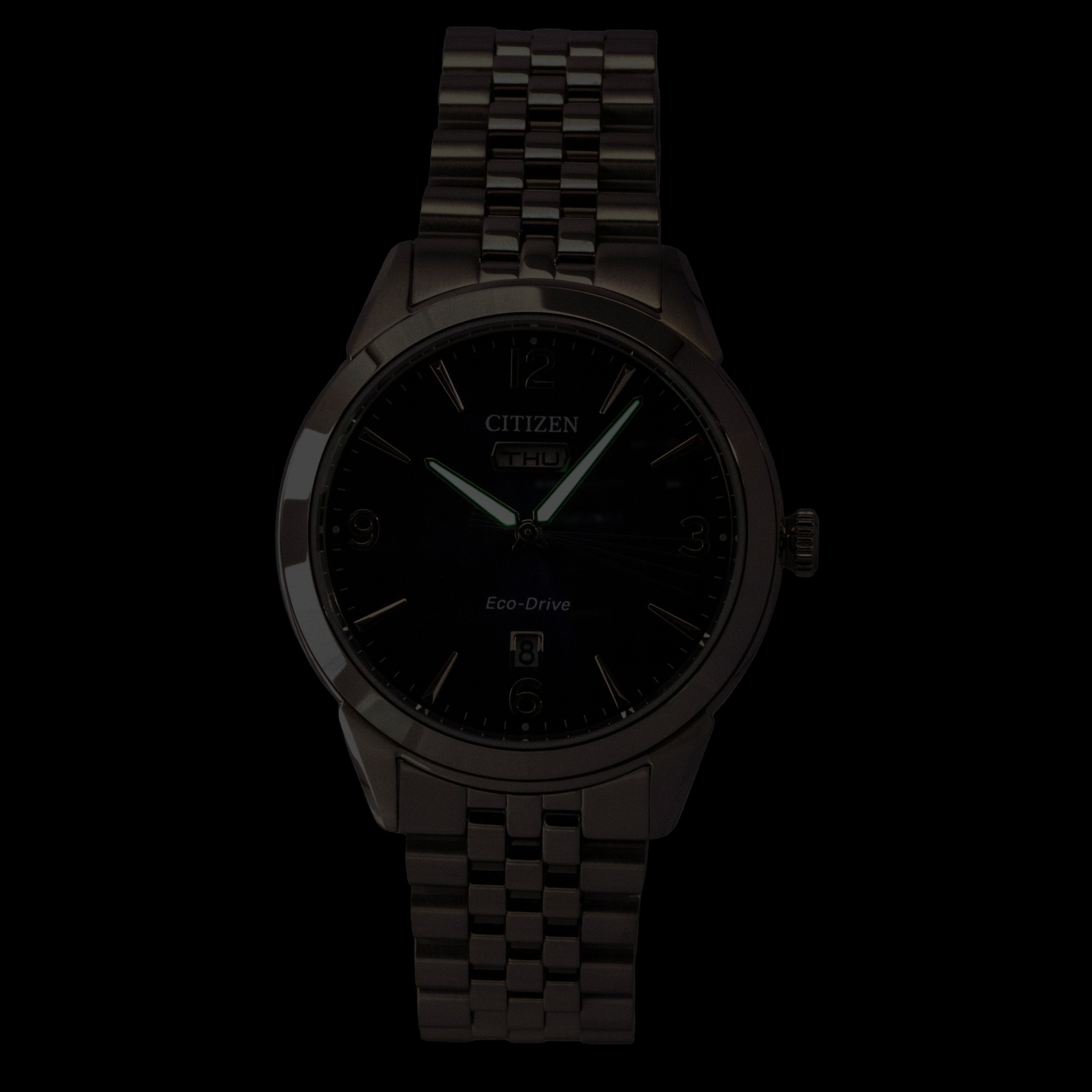 Citizen Rolan Stainless Steel Blue Dial Eco-Drive AW0150-53L 100M Men's Watch