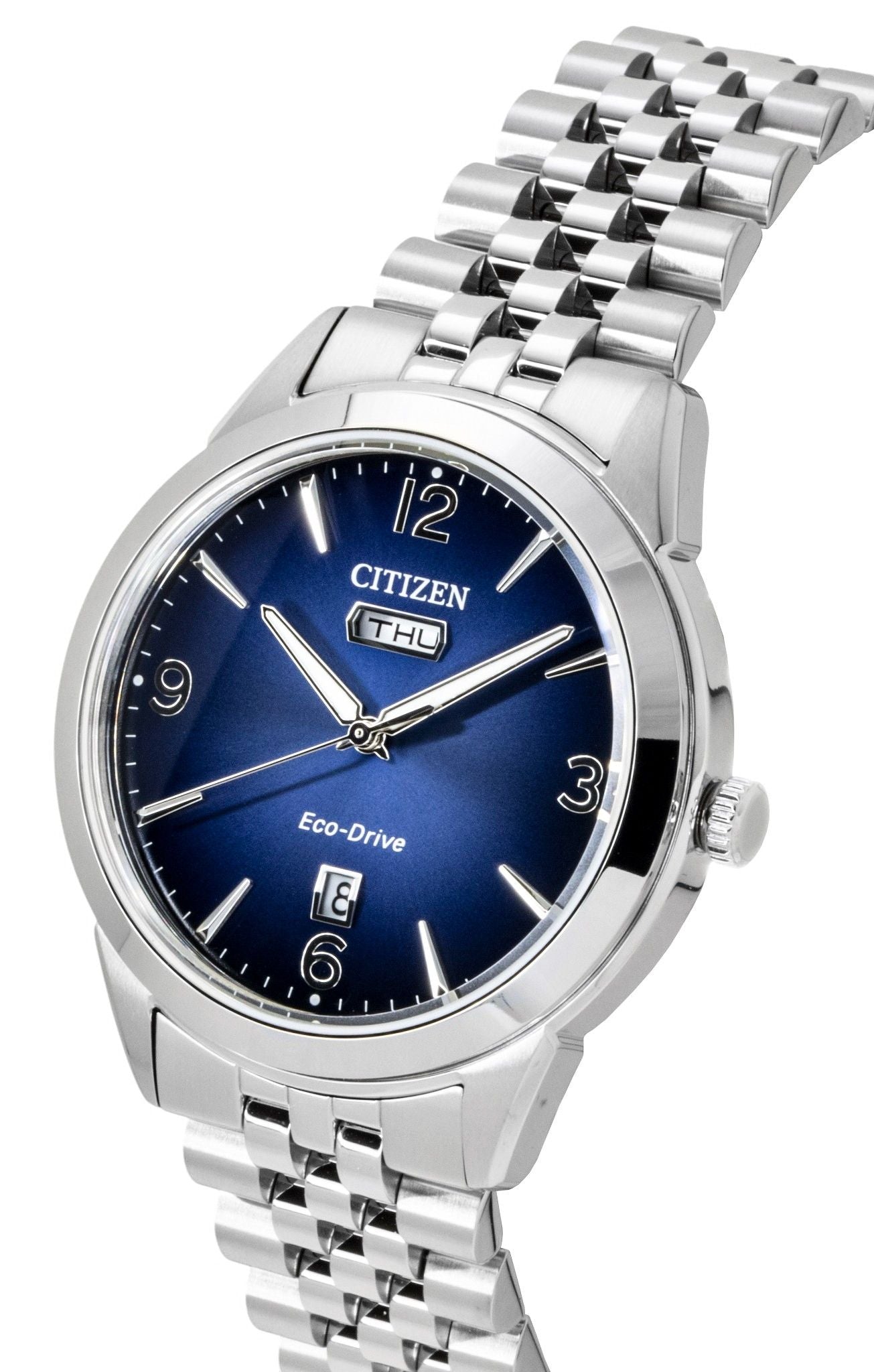 Citizen Rolan Stainless Steel Blue Dial Eco-Drive AW0150-53L 100M Men's Watch