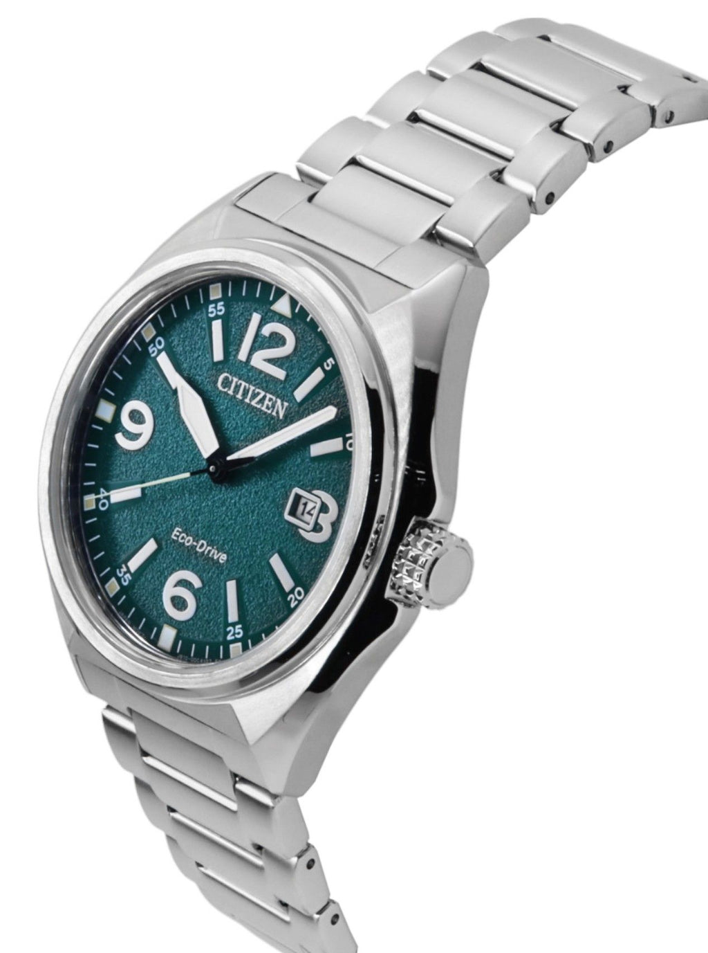 Citizen Eco-Drive Stainless Steel Green Dial AW1571-76X 100M Men's Watch