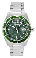 Citizen Eco-Drive Stainless Steel Green Dial Solar AW1880-55X 100M Men's Watch