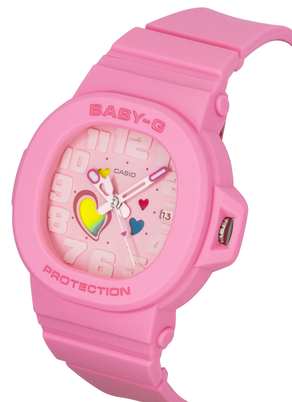 Casio Baby-G Analog Playful Hearts Series Pink Dial Quartz BGA-10-4A 100M Women's Watch