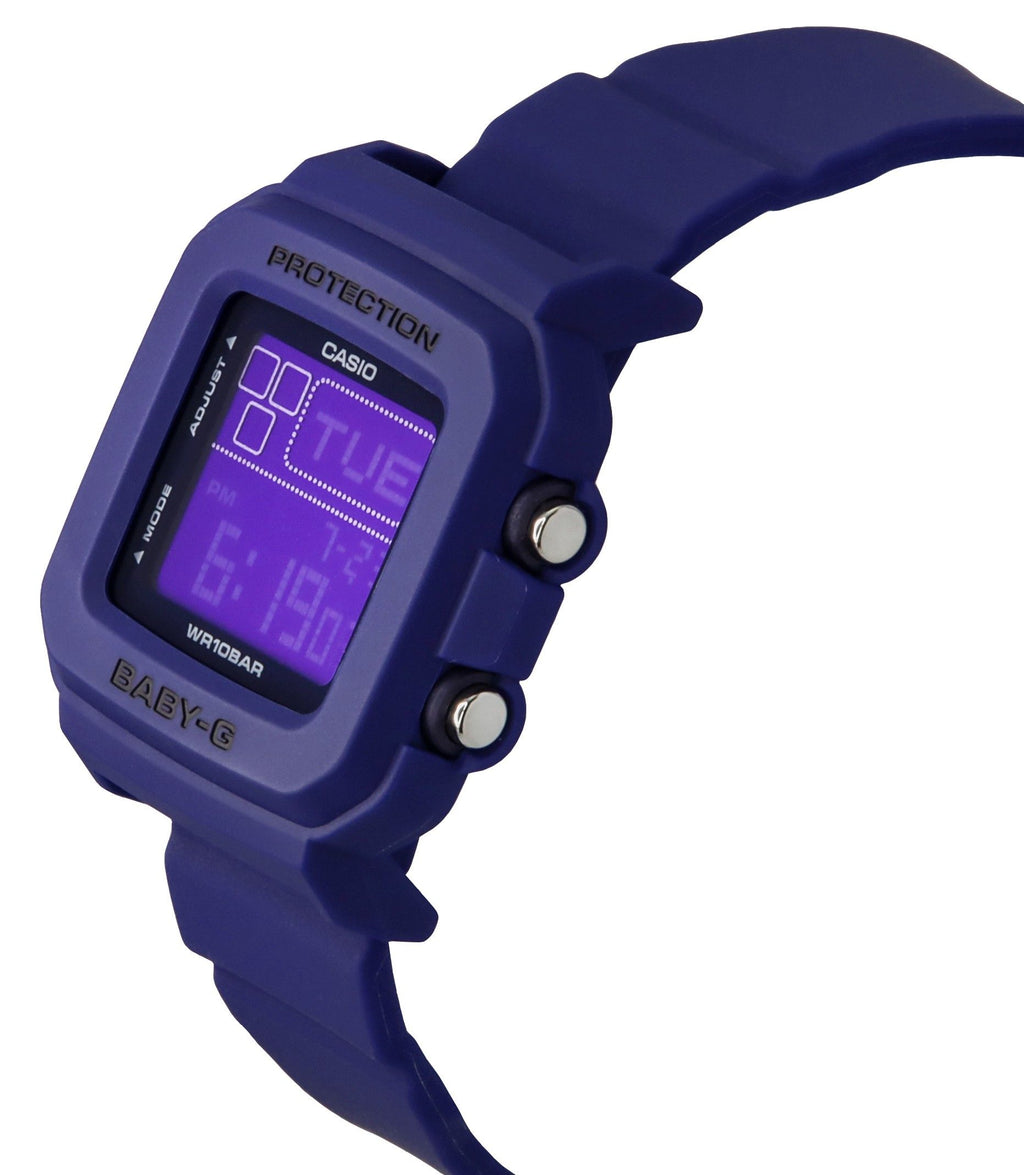 Casio Baby-G Plus Digital 30th Anniversary Blue Resin Strap Quartz BGD-10K-2 100M Women's Watch With Special Holder