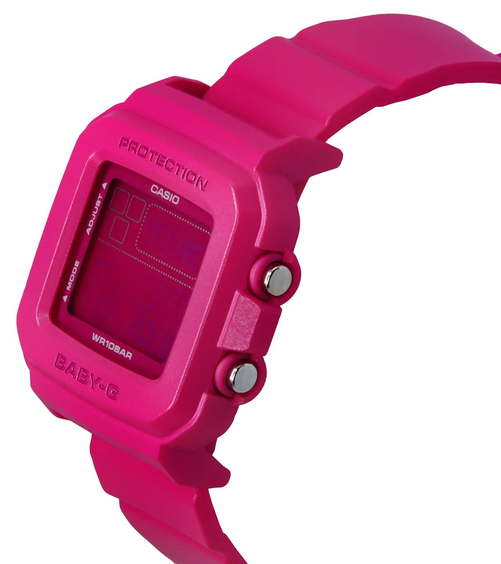 Casio Baby-G Plus Digital 30th Anniversary Pink Resin Strap Quartz BGD-10K-4 100M Women's Watch With Special Holder