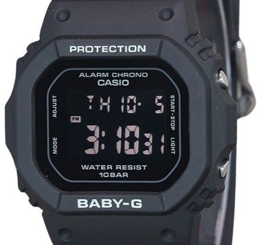 Casio Baby-G Digital Black Resin Strap Quartz BGD-565U-1 100M Women's Watch