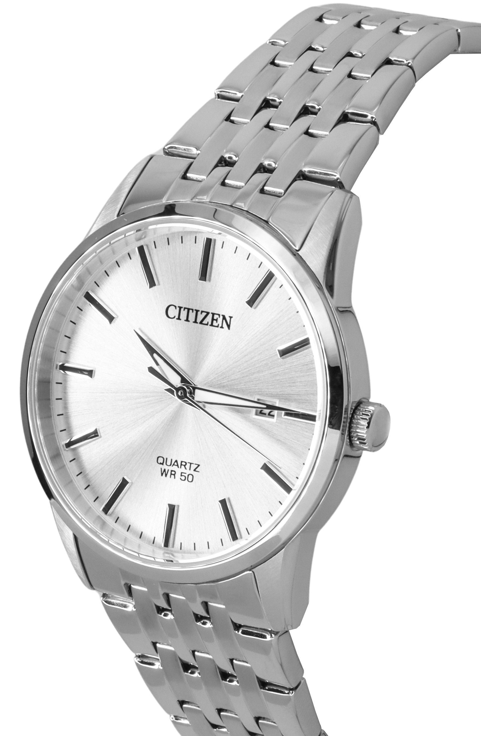 Citizen Stainless Steel Bracelet Silver Dial Quartz BI5000-87A Men's Watch