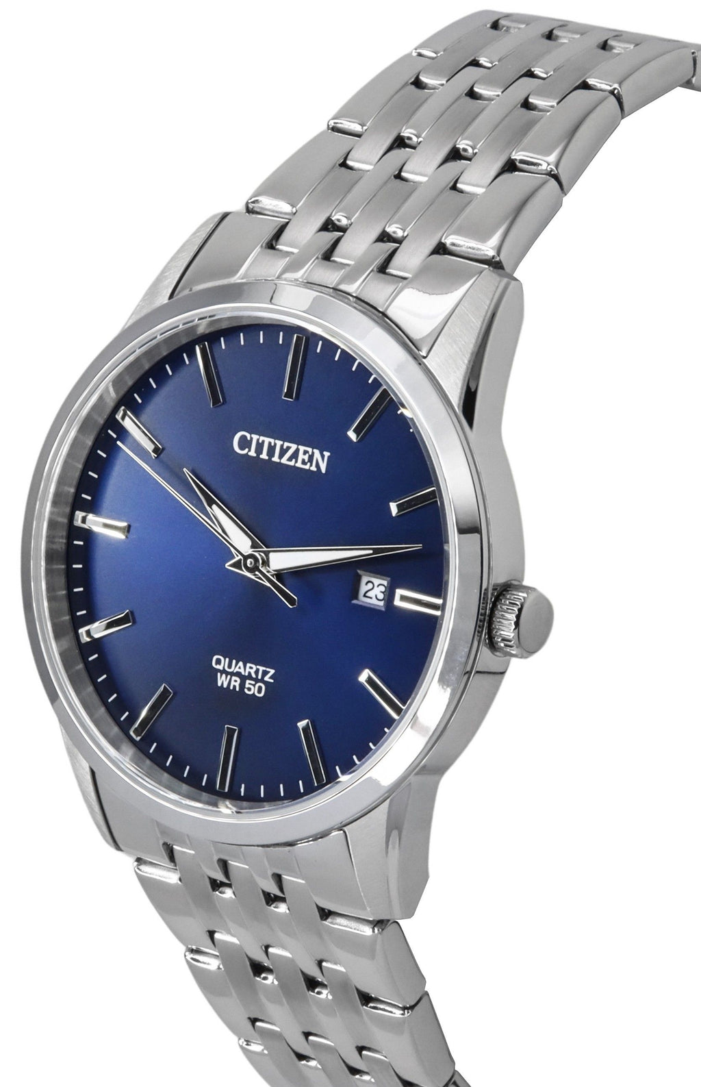Citizen Stainless Steel Bracelet Midnight Blue Dial Quartz BI5000-87L Men's Watch