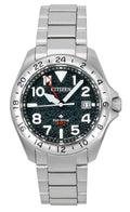 Citizen Promaster GMT Stainless Steel Black Dial Eco-Drive Diver's BJ7150-50E 200M Men's Watch