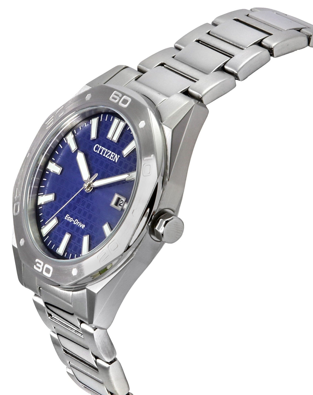 Citizen Eco-Drive Stainless Steel Blue Dial BM7630-80L 100M Men's Watch