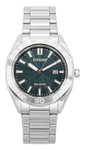 Citizen Eco-Drive Stainless Steel Green Dial BM7630-80X 100M Men's Watch