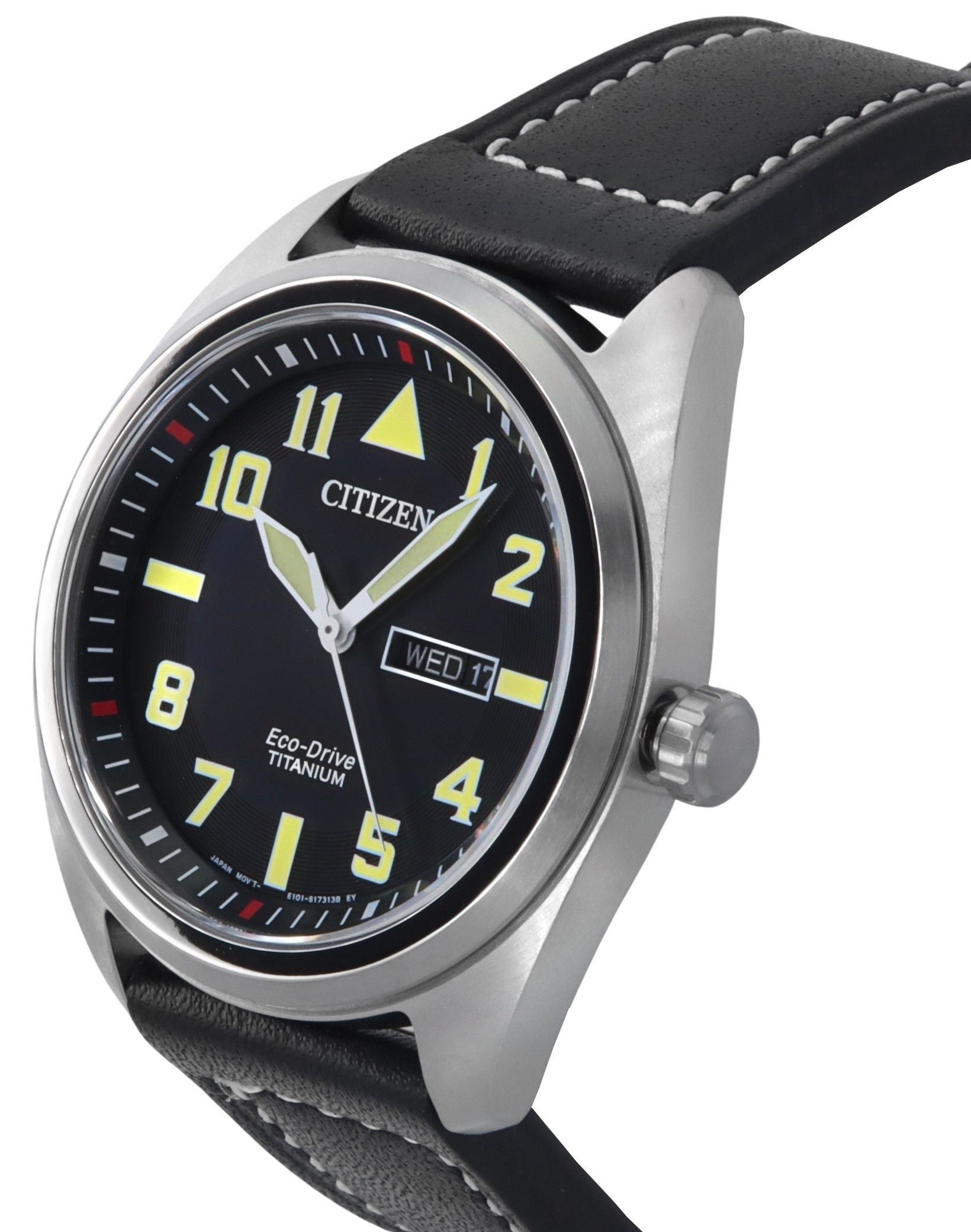 Citizen Eco-Drive Garrison Super Titanium Black Dial BM8560-29E 100M Men's Watch