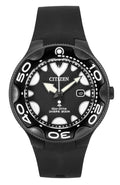 Citizen Promaster Eco-Drive Orca Polyurethane Strap Black Dial Diver's BN0235-01E 200M Men's Watch