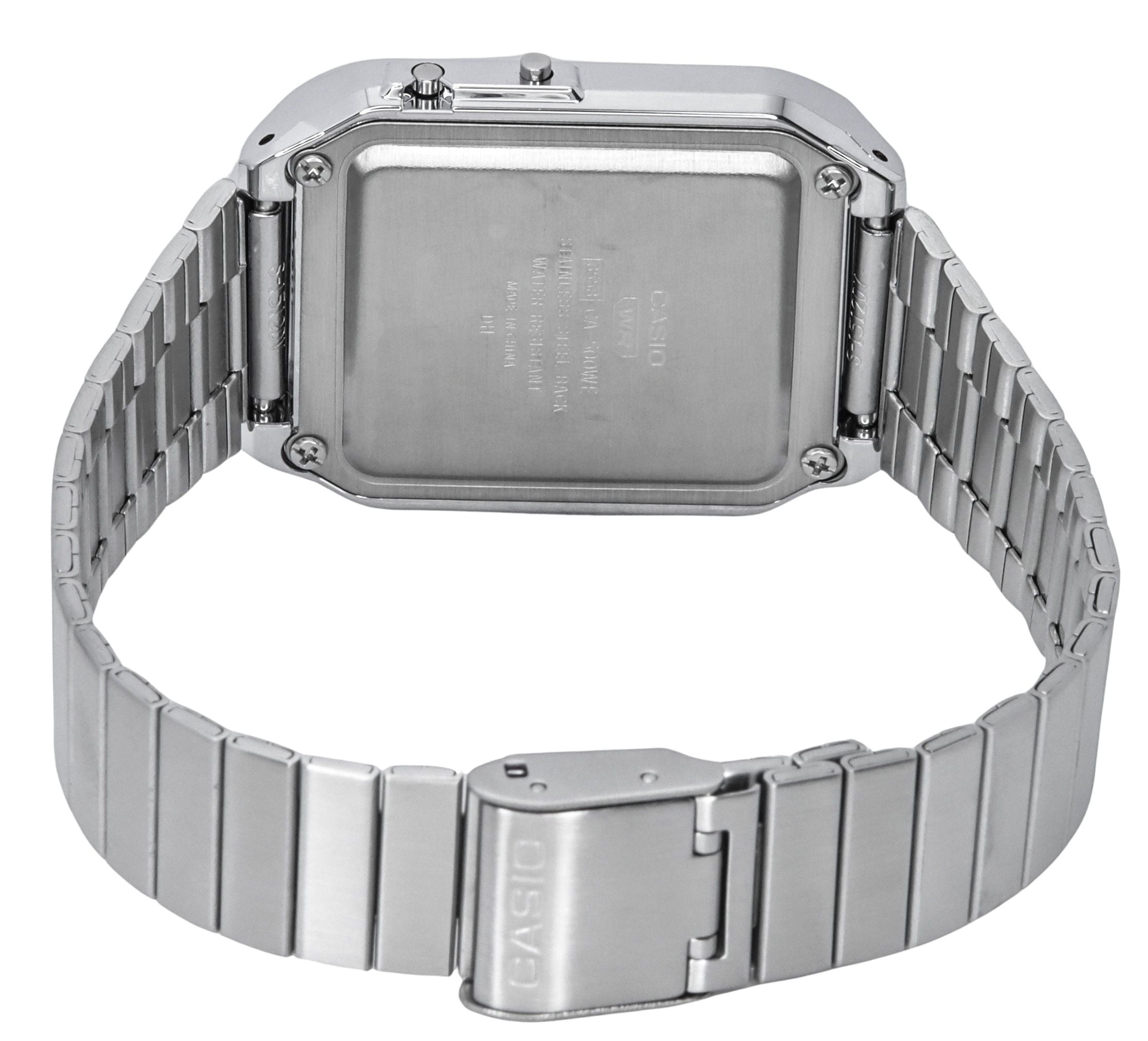 Casio Vintage Digital Calculator Stainless Steel Quartz CA-500WE-1A Men's Watch