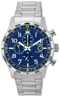 Citizen Pilot Stainless Steel Blue Dial Chronograph Eco-Drive CA0790-83L 100M Men's Watch